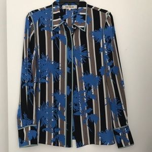 Silk print DVF top